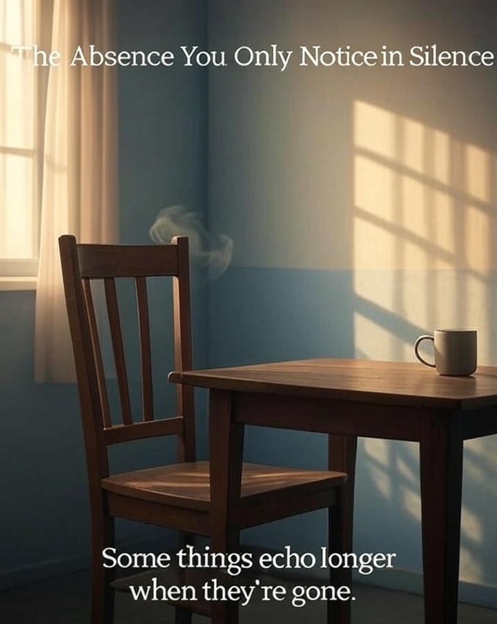 The Absence You Only Notice in Silence Cover
